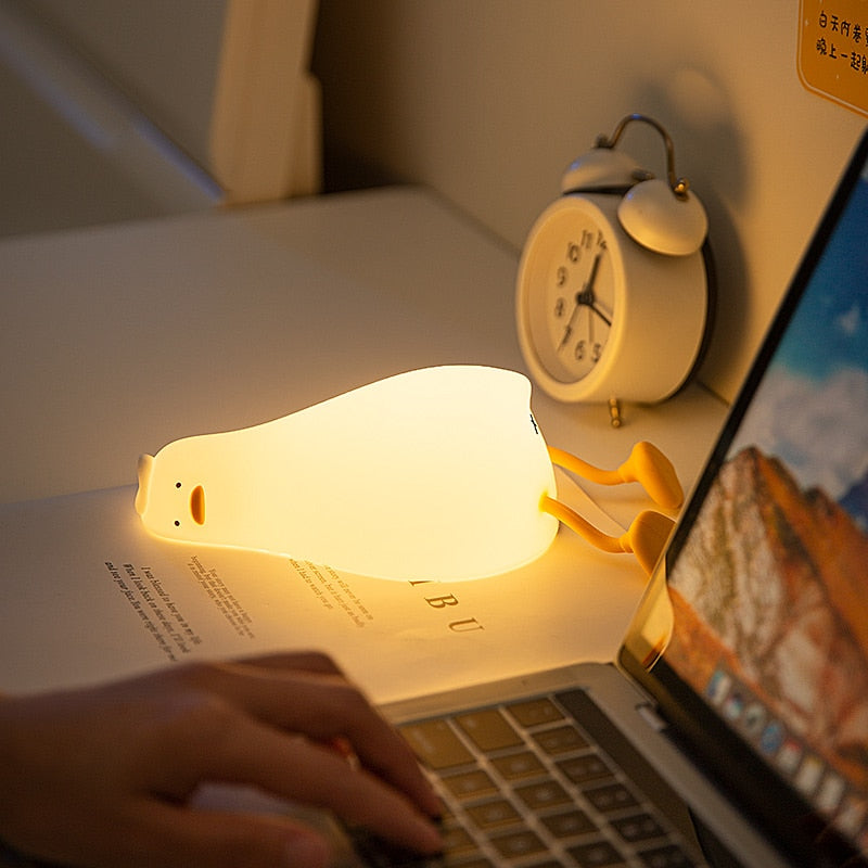 Lisslune | Lazy Flat Duck Atmosphere Night Lamp