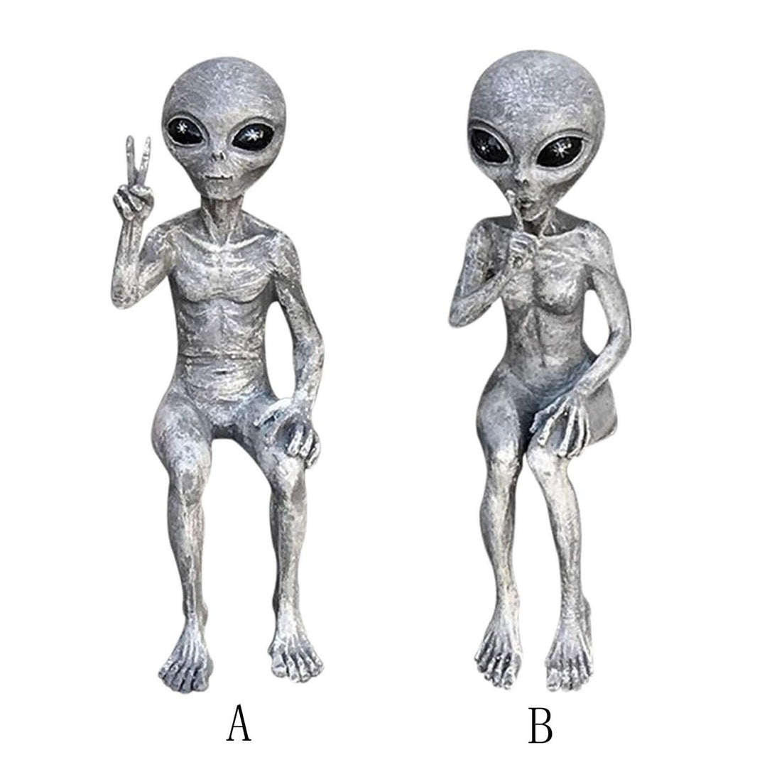 Lisslune | Playful Alien Garden Statue Set