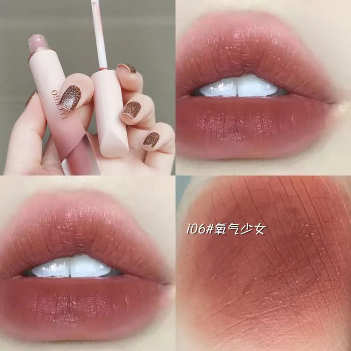Rynx | Velvet Matte Lipstick Cream Sexy Red Lip Color Moisturizing Long-lasting Lip Gloss Waterproof Makeup Korean Cosmetics 6 Colors