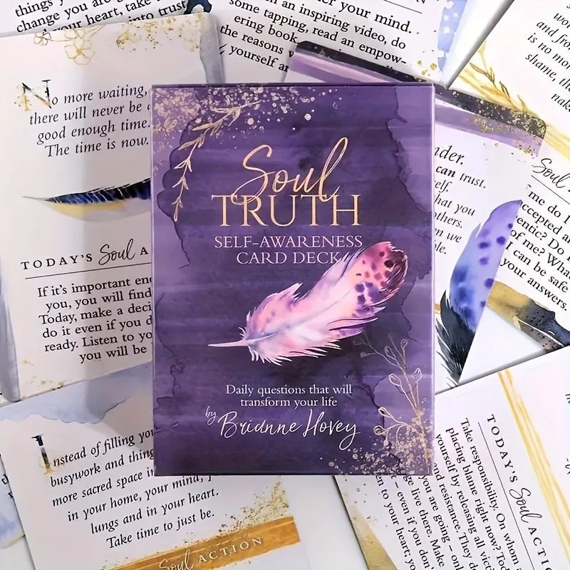 Rynx | 1 Box Soul Truth Self-Confidence Tarot Cards for Family Holiday Party Gifts Playing Board Games Cards Tarot Pack