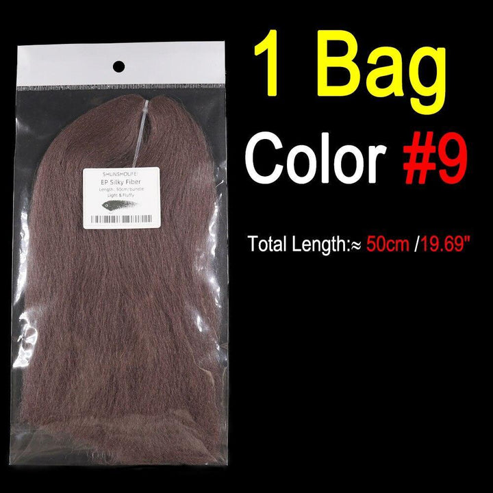 Lisslune | Vivid Synthetic Hair Fly Tying Material - High-Quality Fiber for Authentic Fly Designs