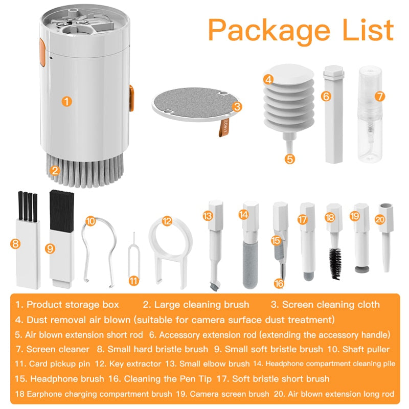 Lisslune | 20in1 Ultimate Tech Cleaning Tool Set