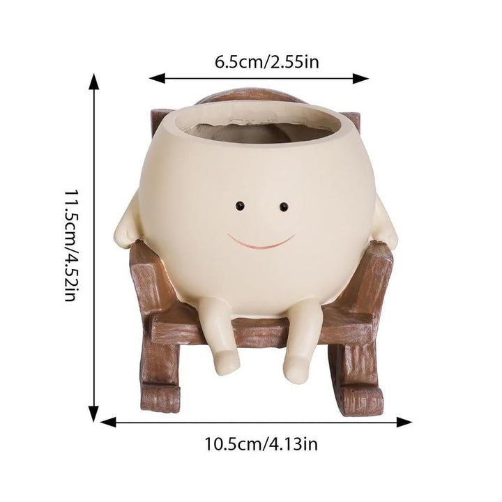 Lisslune | SwingRock – legend plant pot with rocking chair and swinging design