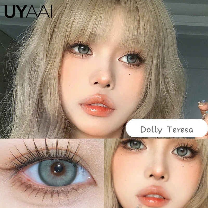 Rynx | 1 Pair Korean Color Contacts for Eyes Cosplay Lenses Large Eye Makeup Pink Lens