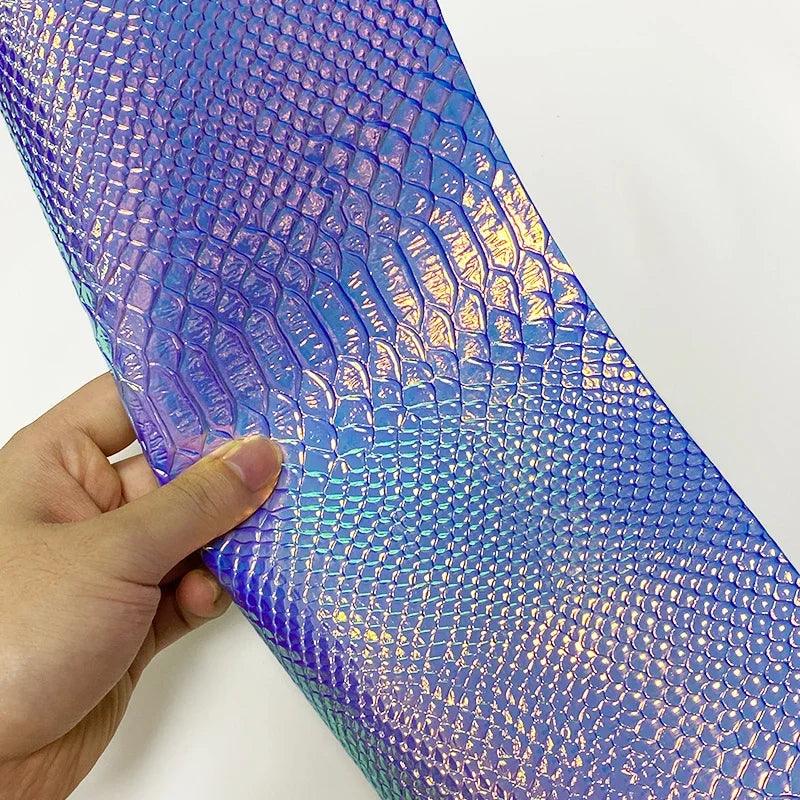 Lisslune | Iridescent Dragon Scale Leather for enchanting DIY creations