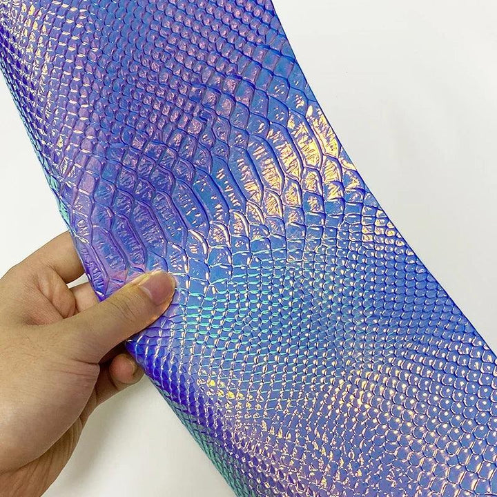 Lisslune | Iridescent Dragon Scale Leather for enchanting DIY creations