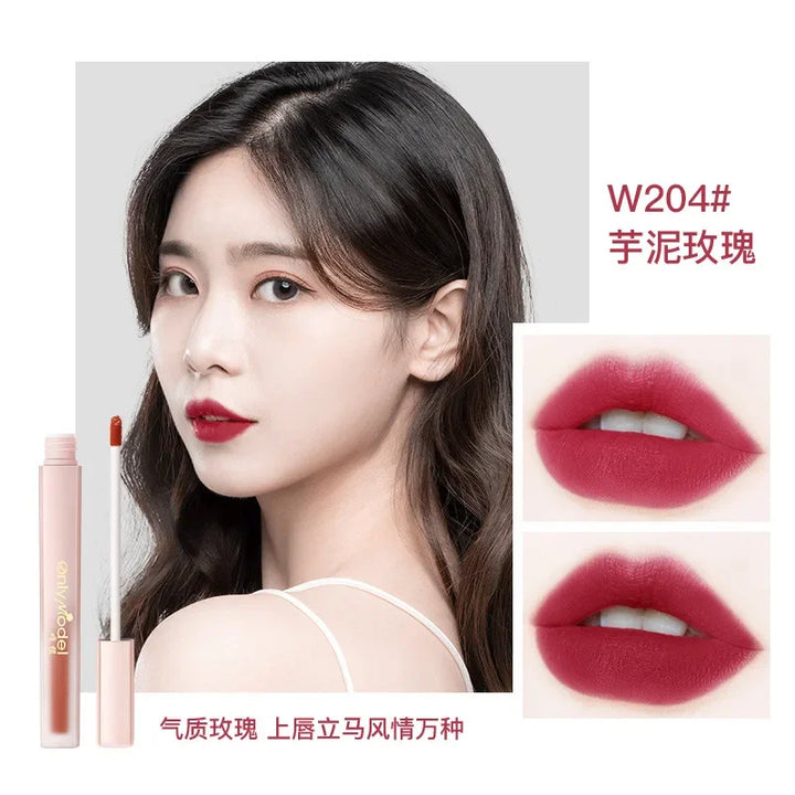 Rynx | Velvet Orange Lipstick Skin Brightening Matte Lipsticks Waterproof Long-lasting Lipstick Lip Tint Women Korean Cosmetics Lip Lacquer