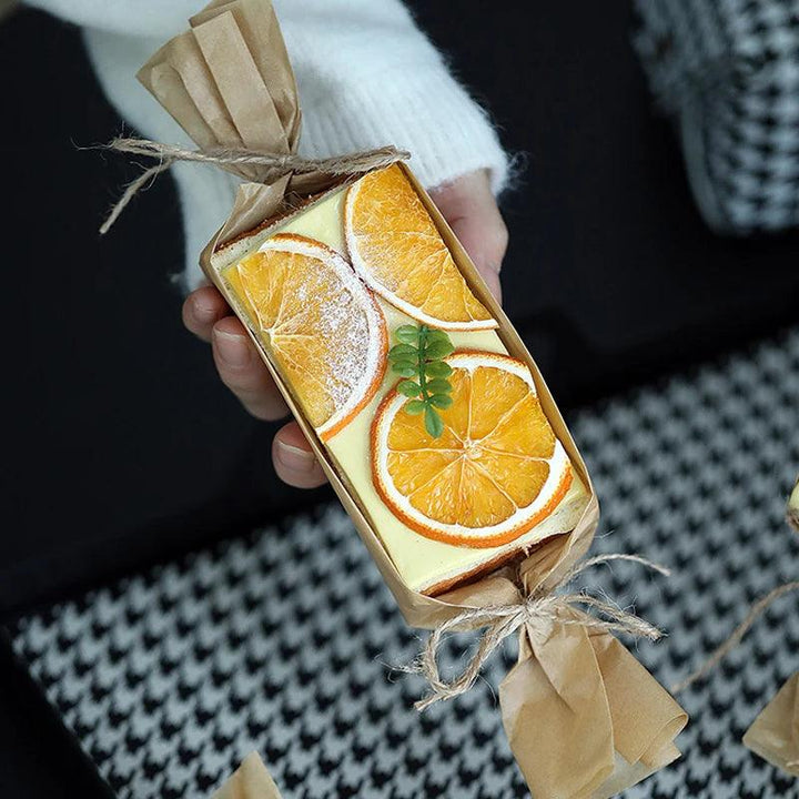 Lisslune | Artisan Cheese Sandwich Model with Vivid Citrus Accents - Perfect for Home Decoration and Photography Use