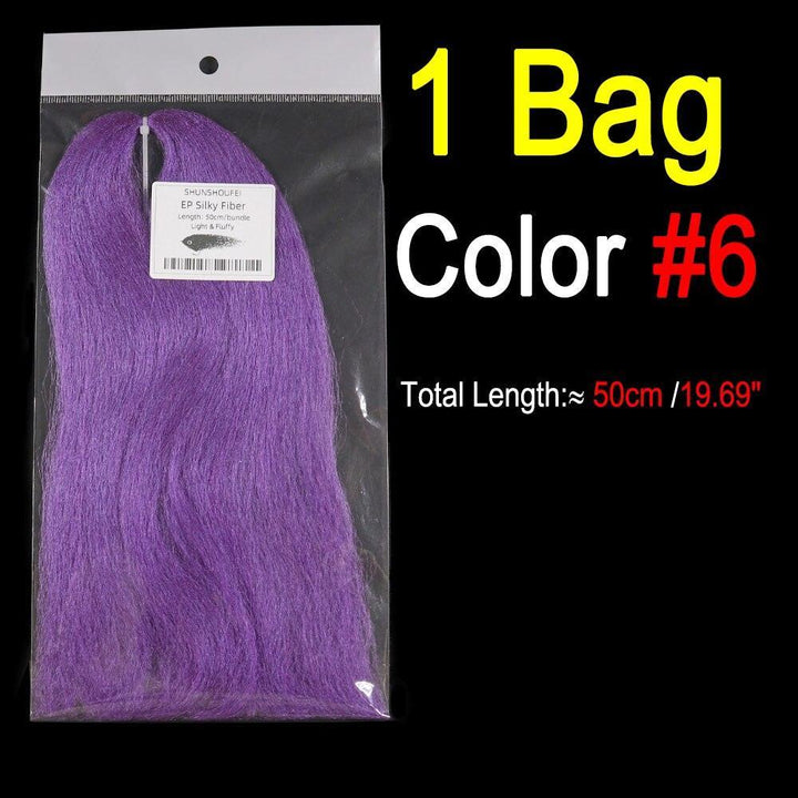 Lisslune | Vivid Synthetic Hair Fly Tying Material - High-Quality Fiber for Authentic Fly Designs