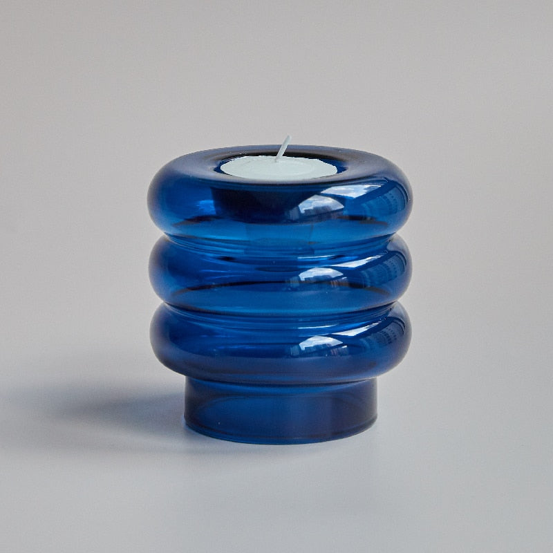 Lisslune | Dual Glass Spiral Candle Holder