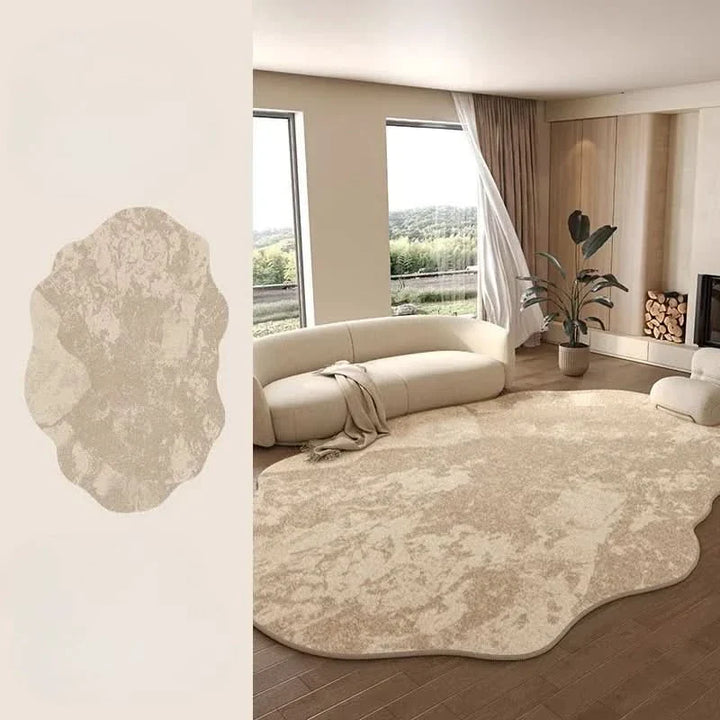 Lisslune | Irregular Plush Washable Rug for Bedroom and Living Room
