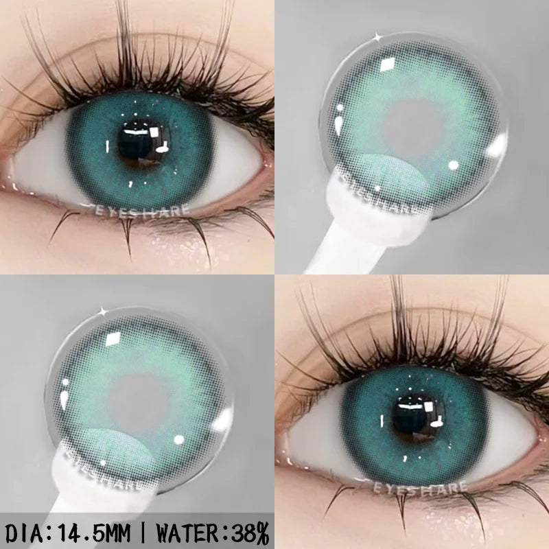 Rynx | 1 pair natural color contact lenses for eyes blue eye colors brown lens gray eye lenses annual green eye contact lens