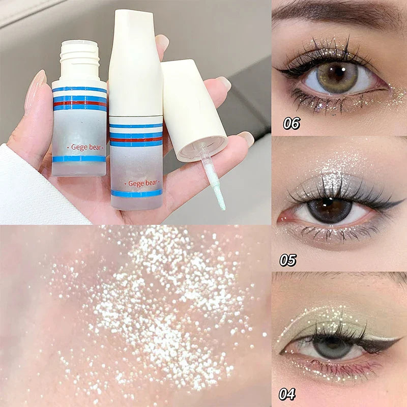Rynx | Gege Bear Sparkling Diamond Liquid Eyeshadow, Versatile Highlighter Eyeshadow, No selection based on skin tone