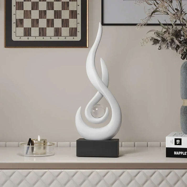 Lisslune | FlowSphere decorative sculpture - elegant room design