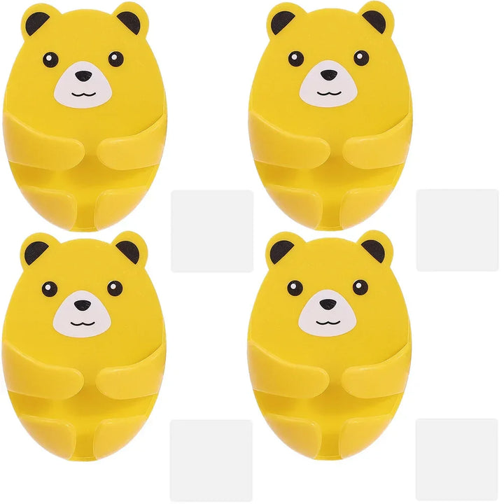 Lisslune | Bear Hug Self-Adhesive Wall Plug Holder
