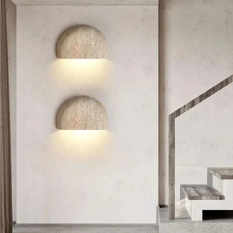 Lisslune | Stone Wall Lamp – Retro Wabi-Sabi LED Light