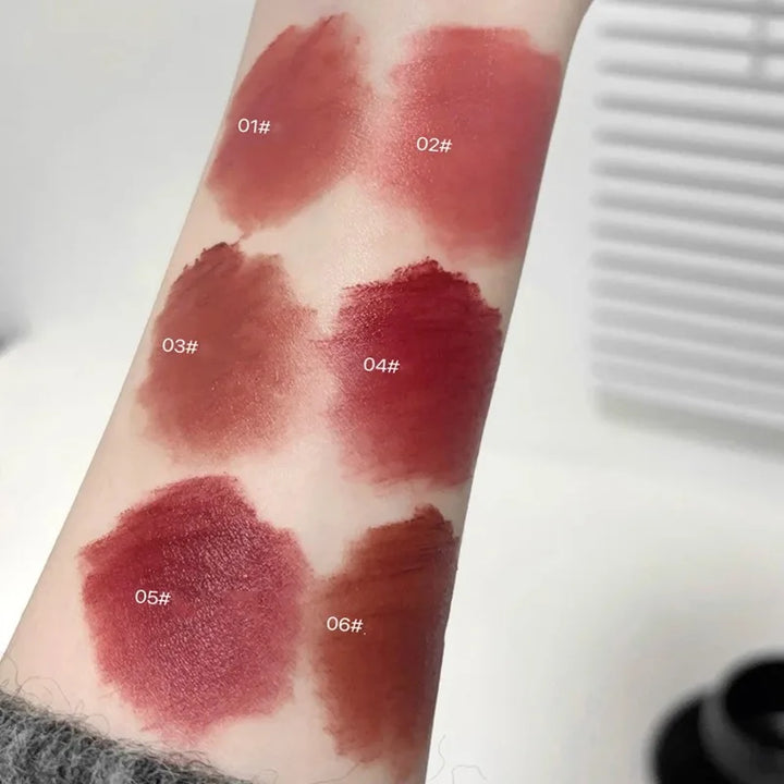 Rynx | 6 Colors Matte Velvet Lipstick Long-lasting Makeup Liquid Lip Gloss Waterproof Non-bleeding Cup Lip Lacquer Tint Makeup Cosmetics