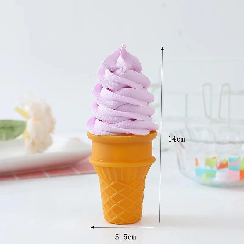 Lisslune | lifelike decorative ice cream cone model for photography and shop displays