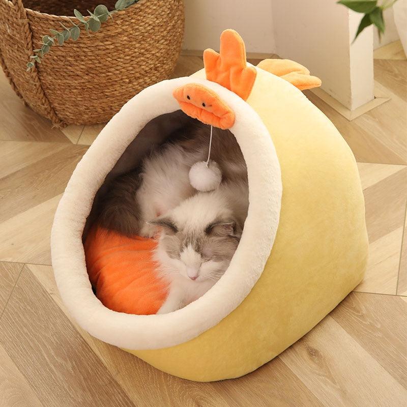 Lisslune | Ultimate Cat Comfort Oasis: Plush Cozy Hideaway Nest