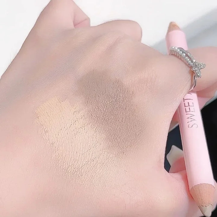 Rynx | 2 in 1 Double Head Face Contour Stick Highlighter Stick Beige Brown Matte Brighten Nose Shadow Cream Highlight Face Bronzer Makeup