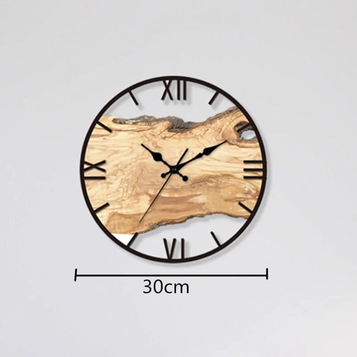 Lisslune | Silent wall clock made of acrylic and wood