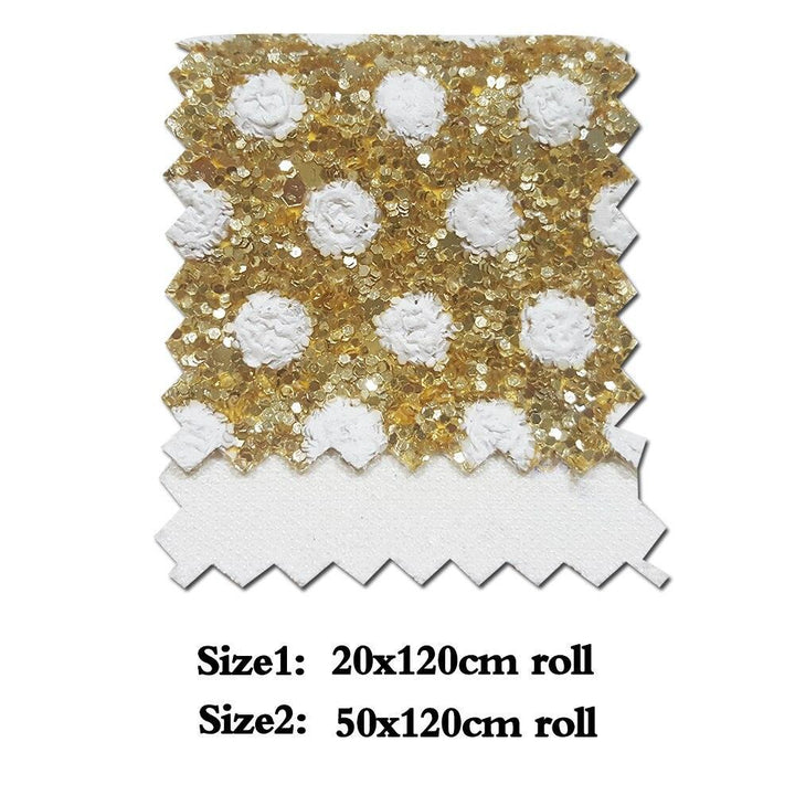 Lisslune | Sparkling Dreams: Chunky Dot Vinyl Fabric Roll for Creative Crafters