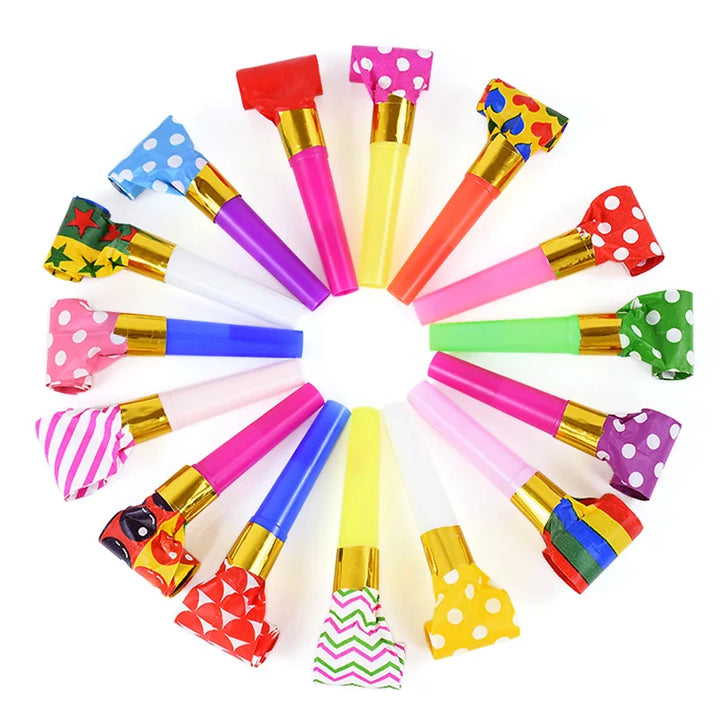 Rynx 20/50pcs Party Blowers Children Birthday Party Gifts Cheer Props Pinata Filling Wedding Gift Christmas New Year Noisemakers