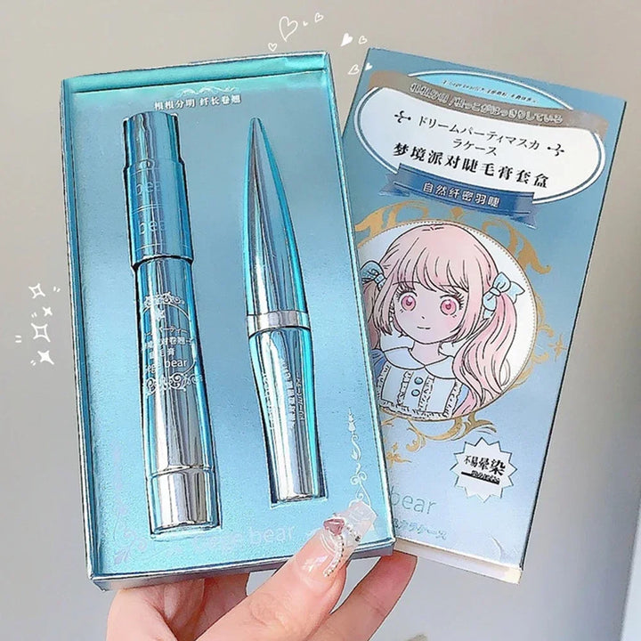 Rynx | Silk Fiber Black Mascara Waterproof Long-lasting Lengthening Lash Volumizing Mascara Black Lash Makeup Cosmetics