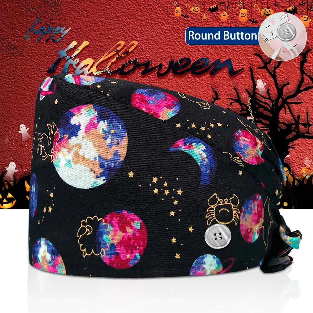 Lisslune | Surgical Skull Print Apron with Adjustable Design and Button