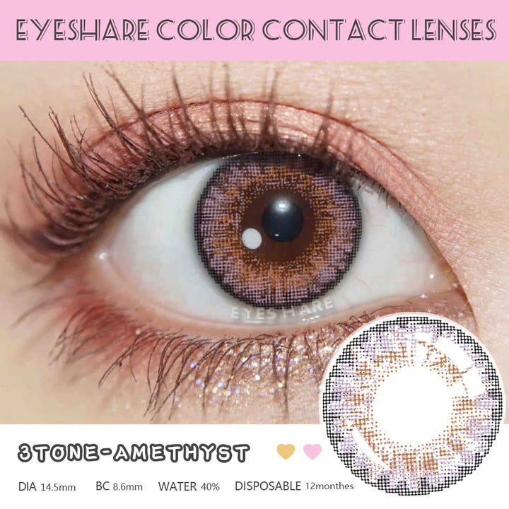 Rynx | 1 Pair Colored Contact Lenses for Eyes Cosplay Lenses for Eyes Blue Contact Lenses Fashion Brown Eye Lens Beauty Makeup