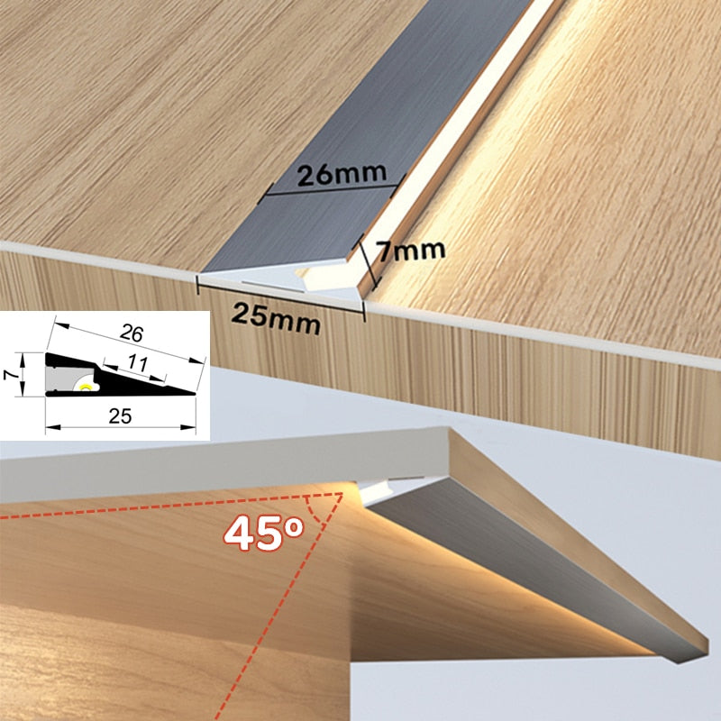 Lisslune | Invisible Surface Aluminum Thin Light Panel