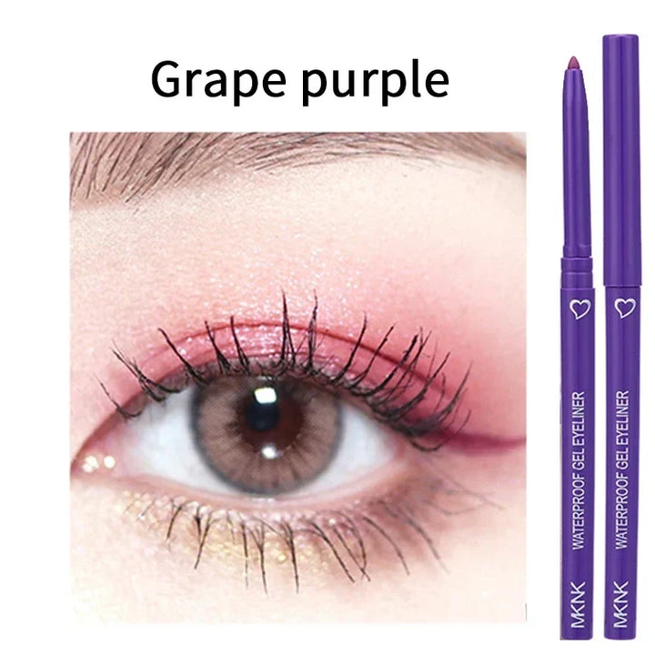 Rynx | Waterproof Eyeliner Gel Pencil Blue Brown Eyeliner Gentle Soft Easy to Wear Matte Concealer Pencil Long-lasting Eye Makeup Cosmetics