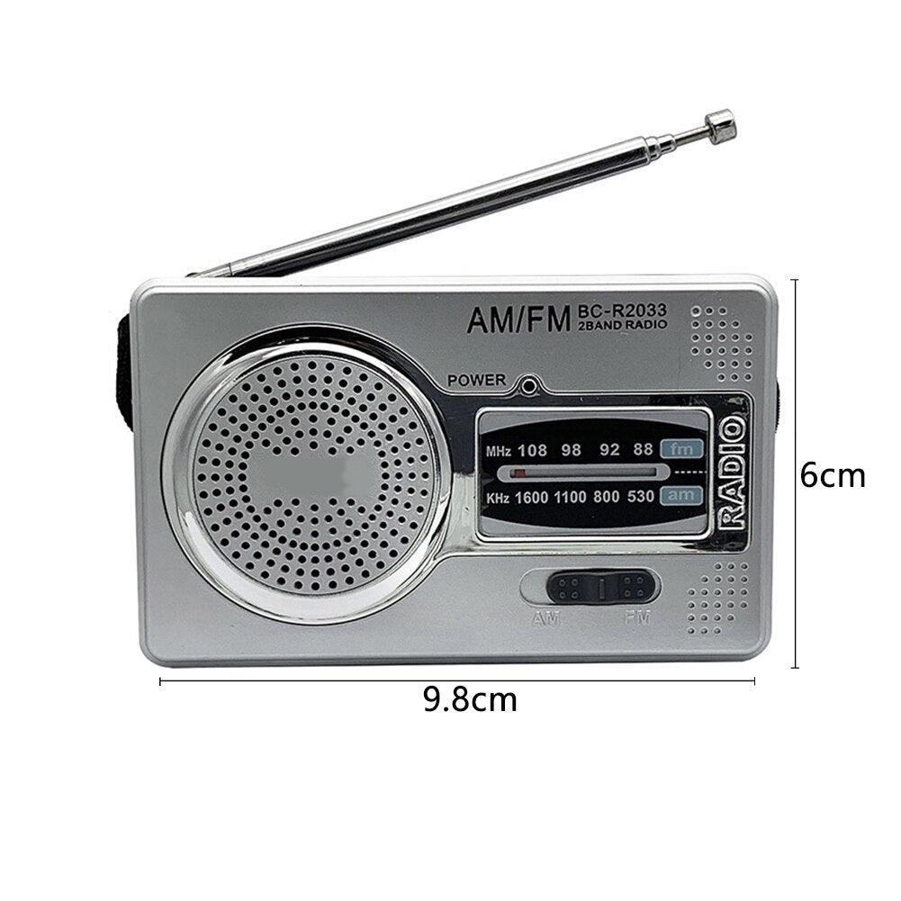 Lisslune | Red Senior-Friendly MP3 Music Player with FM Radio - Compact Design with USB and TF Card Support