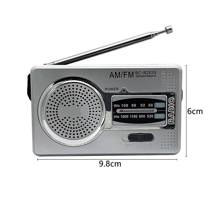 Lisslune | Red Senior-Friendly MP3 Music Player with FM Radio - Compact Design with USB and TF Card Support