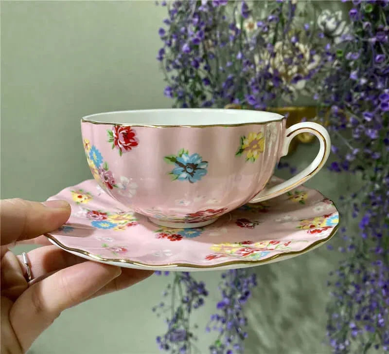 Lisslune | Elegant Bone China Porcelain Coffee Cup - Luxurious and Unique Design