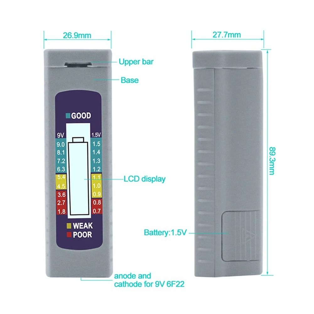 Lisslune | Volt Magic Universal Digital LCD Display Battery Tester