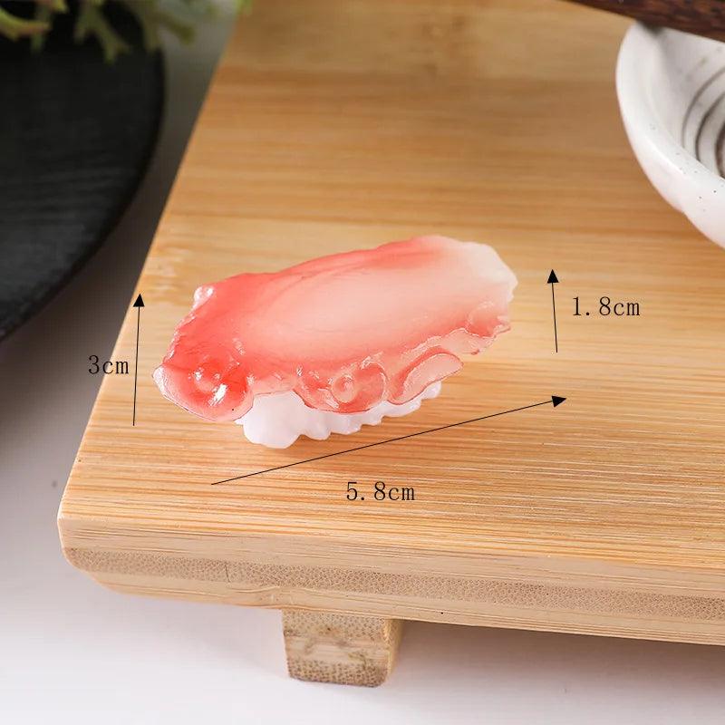 Lisslune | Realistic Artificial Sushi Set - 10pcs Decorative Japanese Rolls for Photography and Home Styling