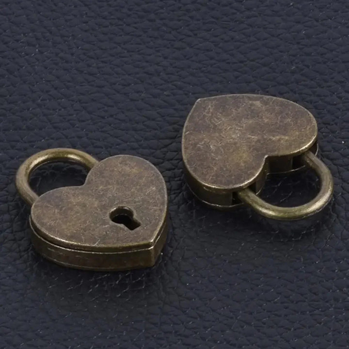 Rynx | Heart Shape Mini Padlock Multicolor Bag Travel Suitcase Luggage Key Lock Security Padlocks Metal Suitcase Luggage Box Lock Gift