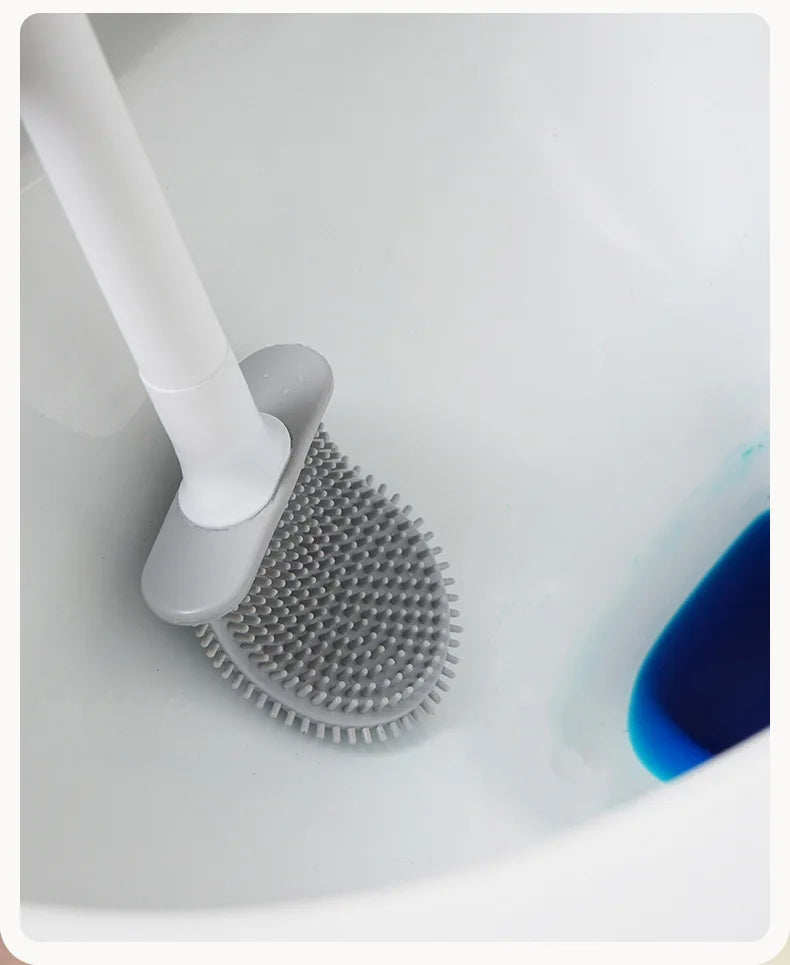 Lisslune | Silicone Toilet Brush | Flexible, Long-Lasting Bristles for Advanced Bathroom Hygiene