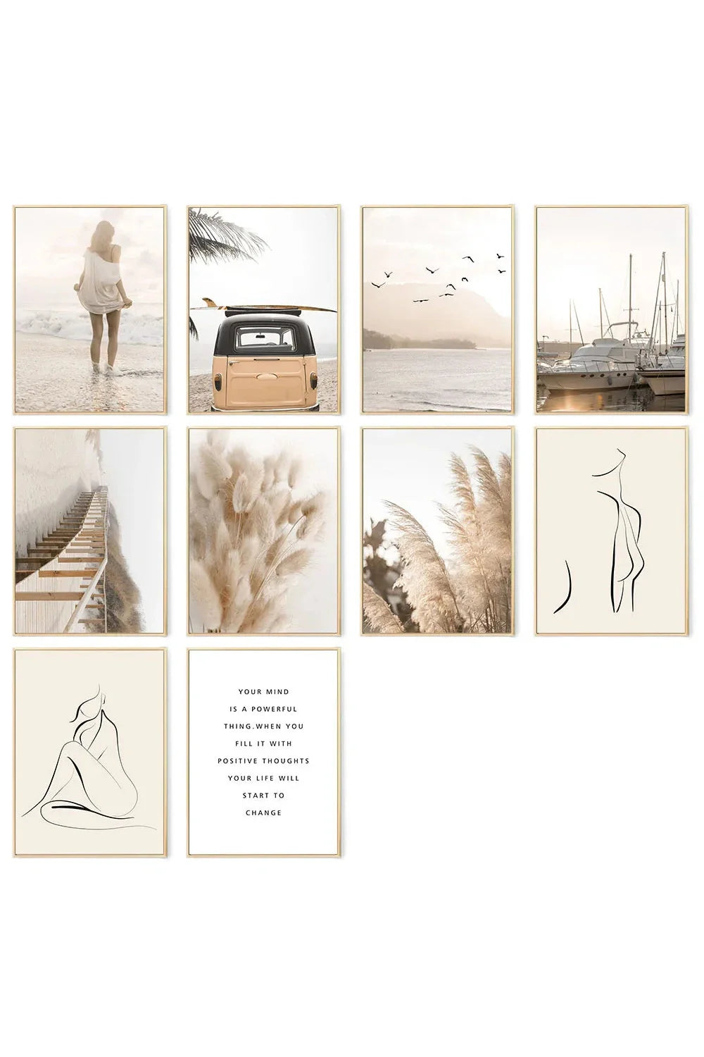 Lisslune | Surf & Travel Canvas Poster
