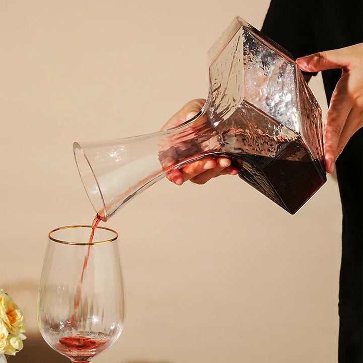 Lisslune | Irregular Crystal Glass Wine Decanter