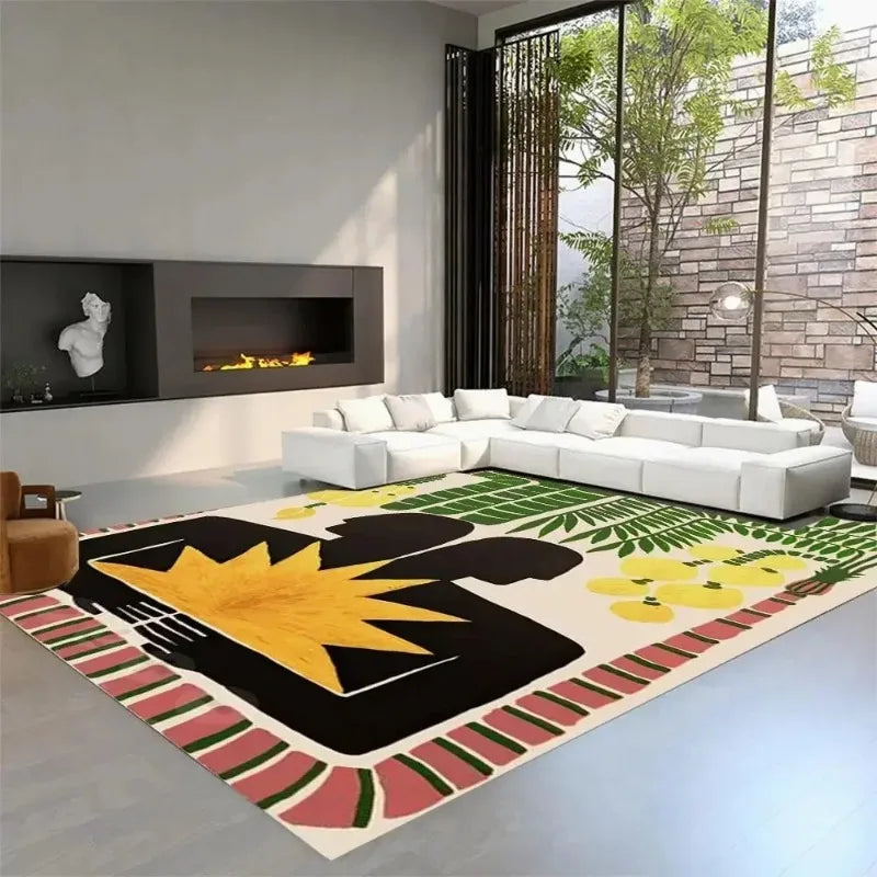 Rynx | Creative Animal Living Room Large Rugs Lightweight Luxury Fashion Bedroom Decorative Rug Comfortable Easy Care Home Rug Carpet