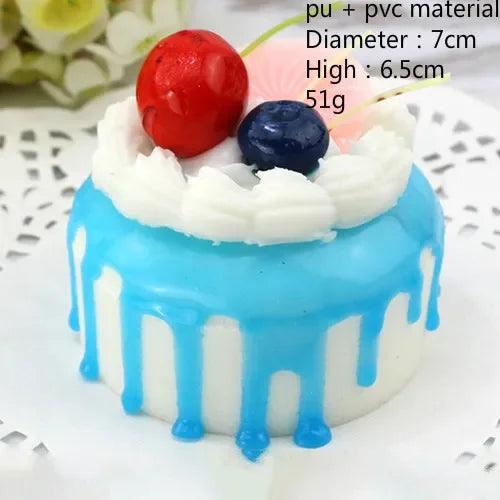 Lisslune | Realistic Faux Fruit Cake Display Model for Home Decor and Photography - 1 Piece Artificial Dessert Prop
