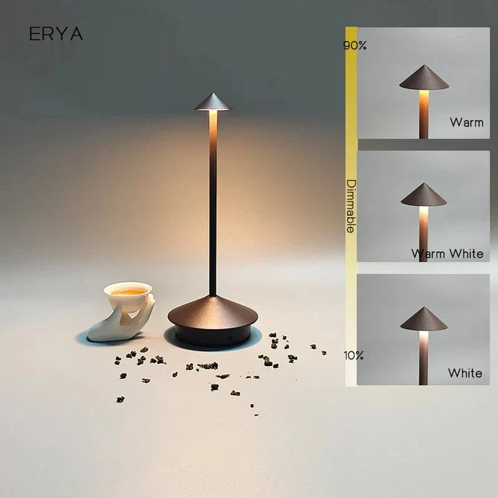 Lisslune | Rechargeable Table Lamp Creative Dining Room Touch Led Pina pro Table Lamp Hotel Bar Coffee Desk Lamp Decorative Desk Lamp