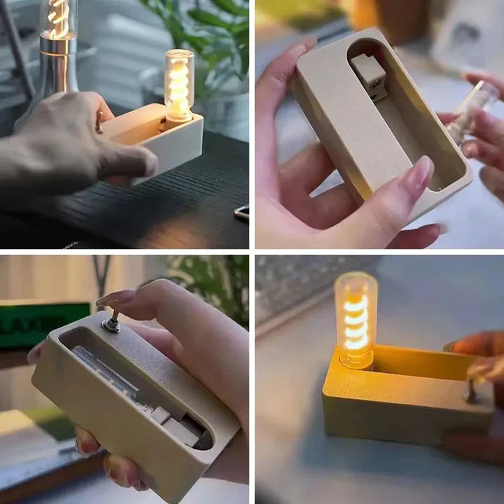 Lisslune | Mechanical Flip Rechargeable Night Lamp