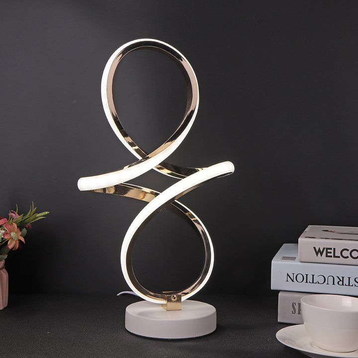 Lisslune | InfinityGlow – LED Spiral Table Lamp with Endless Design