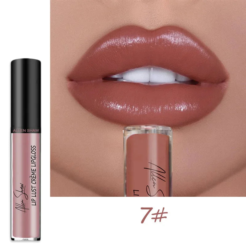 Rynx | 12 Colors Sexy Women's Lipstick Waterproof Long-lasting Moisturizing Lip Gloss Vivid Color Lip Gloss Women's Make-up maquiagem