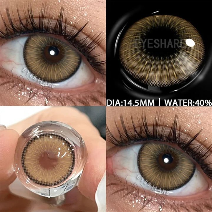 Rynx | Color contact lenses for the eyes 1 pair Korean fashion lenses Y2k Colorcon cosmetic brown lenses gray lenses green contact lenses