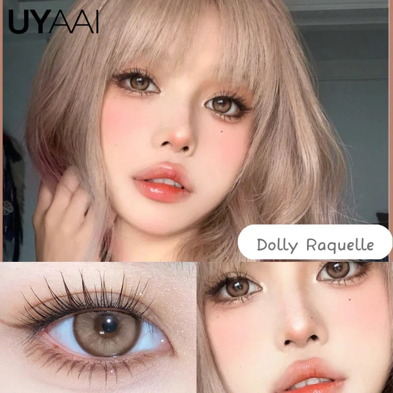 Rynx | 1 Pair Korean Color Contacts for Eyes Cosplay Lenses Large Eye Makeup Pink Lens