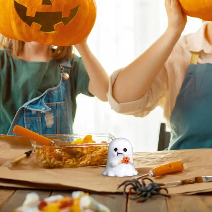 Rynx | Halloween Micro Landscape Miniature Figures Resin Craft Mini Fairy Garden Ornaments Cute Pumpkin Ghost Vampire Decoration